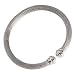 Platinum Ladies Mesh Cuff Bangle Bracelet
