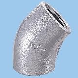 45°エルボ 可鍛鋳鉄製管継手 （白） （白） （1B） 45°L