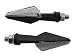 LED-Blinker SPIKE, schwarz, Paar, E-gepr.
