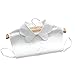 Joyci Woman Half Shirt Collar Pure White Decorate Wave Shape Lapel False Collar Detachable Fake Collar
