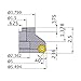 Mitsubishi Materials AHX640WR0512E AHX640W Series Arbor Face Milling Cutter, Right Hand, 40 b0 Angle, 12 Teeth, 5
