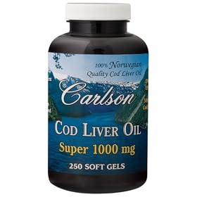 Carlson Laboratories - Super Cod Liver Oil, 1000 mg, 250 softgels