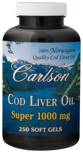 Carlson Laboratories - Super Cod Liver Oil, 1000 mg, 250 softgels