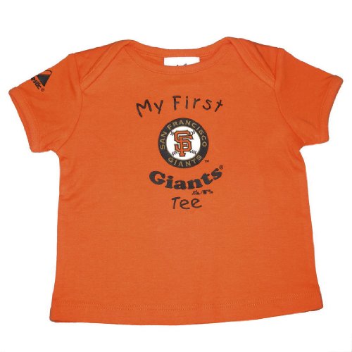 Majestic Infant Baby MLB San Francisco Giants My First Tee T-Shirt - Orange (Size: 6/9M)