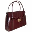 Pratesi Award-Winning Pinturichio Large Leather Ladies' Handbag in Nutella
