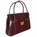 Pratesi Award-Winning Pinturichio Large Leather Ladies' Handbag in Nutella
