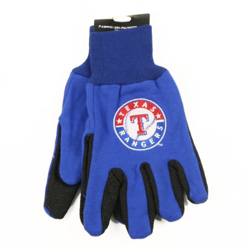 Texas Rangers Jersey / Gripper Palm Gloves (One Size Fits Most Ages 15+)