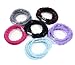 24pc Multicolor Ruffles Hair Ties