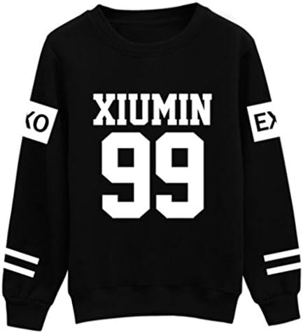 Fashionable EXO Long Sleeve Hoodie Shirt Pullover Hoody Sweater (XXXL, XIUMIN 99)