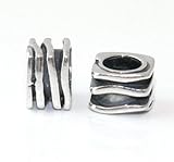 F17, Pandora Bead & Bracelet Compatible,sterling Silver Handmade Beads,slide-on Slide -Off Silver Bead, Inside Hole Diameter Is 5mm so It Will Fit on Any High Street Branded Silver Bracelet Chains