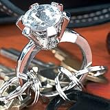 Diamond Ring Keyring Giant Novelty Key Holder