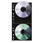 Print File Archival CD / DVD Storage Pages, 4 CD's Per Page, Pack Of 25