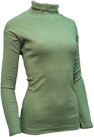 Basics Women's Classic Long Sleeve Heavy Weight Turtleneck (SMALL / (3-4), WINTER MINT)