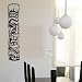 Tiki Totem pole 2 Wall Decal White 7x24