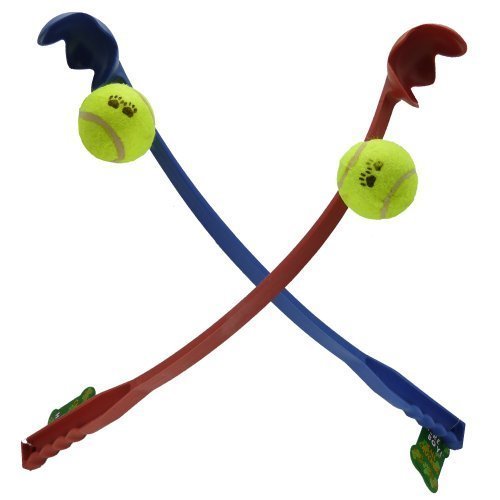 NEW DOG BALL LAUNCHER / THROWER RUBBER TENNIS BALL LIGHT WEIGHT