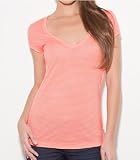 41V3o%2BOw4vL. SL160  G by GUESS Caley Microstripe V Neck Top