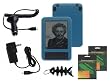 iShoppingdeals - Car Charger + Wall AC Charger + Screen Protector + Blue Protective Skin Cover for Amazon Kindle 3G Wireless Reading Device 3G + Wi-Fi, 6" Display - Latest Generation