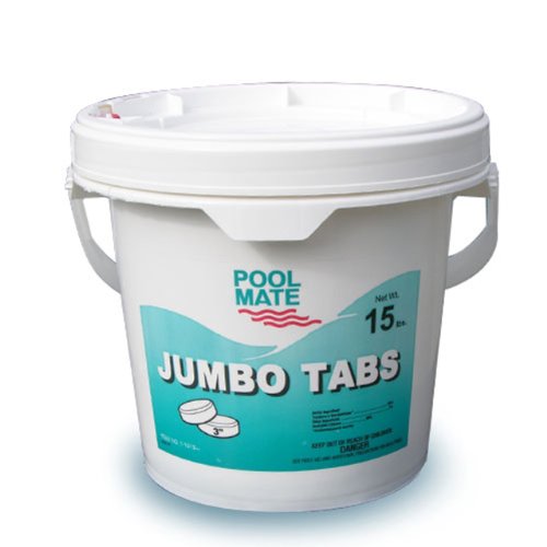 Pool Mate 1-1415 Jumbo 3-Inch Chlorine Tablets, 15-Pound