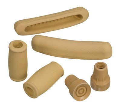 Crutch Accessory Kit, Closed Grips & Underarm Pads, #50 Large Tips