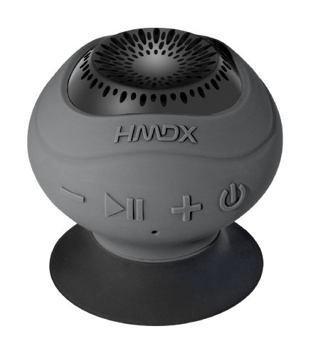 HMDX HX-P120GY HoMedics Neutron Wireless Suction Speaker (Grey)