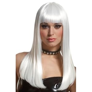 Franco Long White Anime Vampire Emo Storm Costume Wig