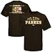 San Diego Padres Cooperstown Ticket History T-Shirt by Majestic Athletic - Brown Large