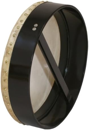 Bodhran, 14"x3.5", Fixed, Black, Single