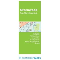 Rand McNally Champion Map Greenwood, South Carolina