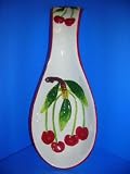 CHERRY Large 3-D Spoon Rest / Trivet cherries *NEW!*