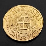356-01: Spanish 8 Escudos Gold Royal Doubloon Coin Replica