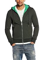 Armani Jeans Sudadera con Cierre (Verde Bosque)