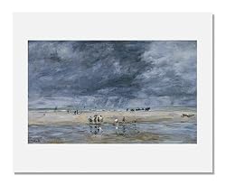 Eug&egrave;ne Louis Boudin, Figures on the Beach