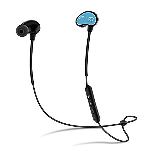 Seedforce Wireless Bluetooth Sports Earbuds Headphones, Hd Stereo Beats Quality, SweatProof Stable Ear Headsets, Ergonomic Running Earphones