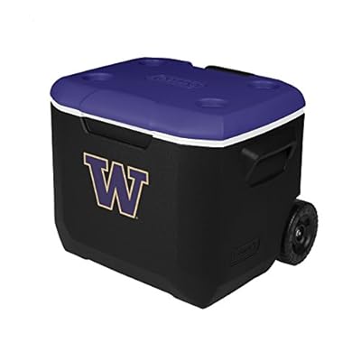 Coleman Company Washington Huskies Performance Cooler, 60 quart, Black/Purple