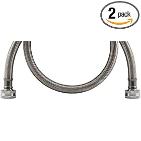 Calflex 392208 Floodsafe Washing Machine Connector Kit, 60 Inch, 2-Pack