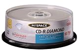 Hi-Space Inkjet White Printable CDR 80 minute/700MB 52X 25 pack in cake box