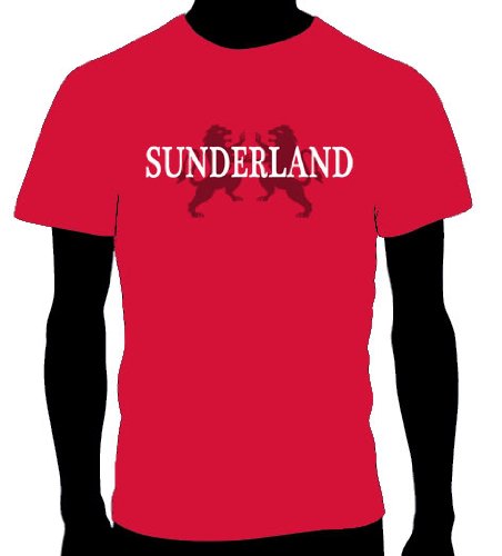 Sunderland FC Essential Logo Soccer Tee, Adult X-Large - Red