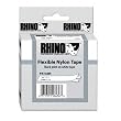DYMO 3/4 Inch Flexible Industrial Strength Nylon Labels for Rhino 5000 Label Printer, White (18489)