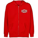 NCAA Arkansas State Red Wolves Youth Red Logo Applique Full Zip Hoody
