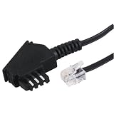 Hama TAE F-Kabel Universal, 10 m, Schwarz