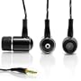 GOgroove Earbuds with Nylon Woven Cord and 3 Sets Silicon Ear Gels
