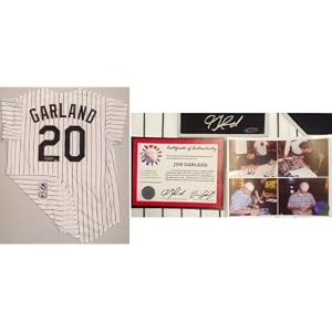 Jon Garland Signed White Sox Majestic Pinstripe Replica Jersey by