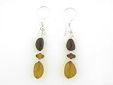 Sterling Silver Multi Amber Earrings