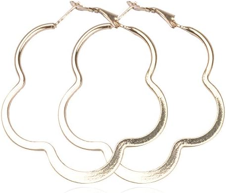 1 Pair Rose Gold Flower Shape Earring Drop Charms (Small)