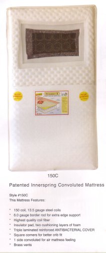 BABY'S PATENTED INNERSPRING CONVOLUTED CRIB MATTERESS