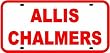 ALLIS CHALMERS LICENSE PLATE sign tractor