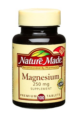 Nature Made Magnesium 250mg, 100 Tablets (Pack of 6)