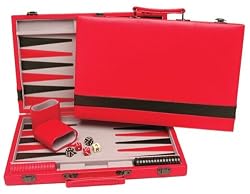 Red and Black Backgammon Set