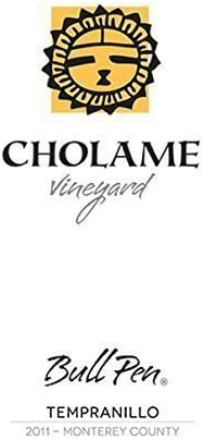 2011 Cholame Vineyard Bull Pen Tempranillo 750 mL Monterey County Wine