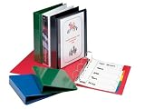 CE A4 red pvc 4 'd' ring presentation binder with clear pocket on front and spine and 25mm capacity, EACH